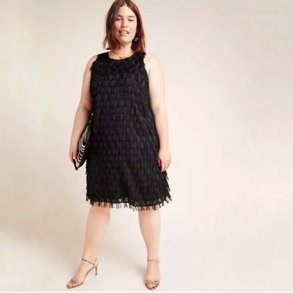 Anthropologie Fringe plus dress - Picture 1 of 5